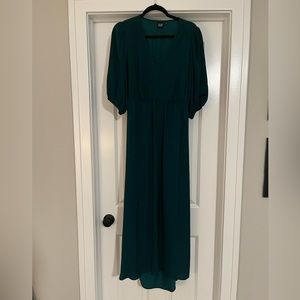 Gap Blouson Cutout Maxi Dress